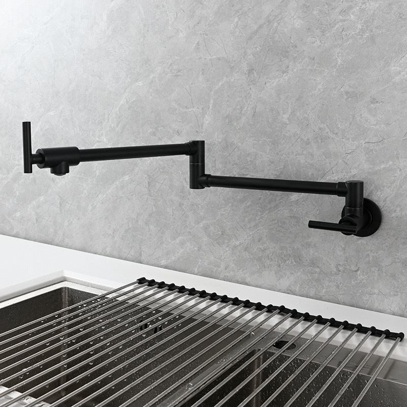 Zwarte Muur Gemonteerde Pot Fi - Pot Filler Faucet Wall Mount Folding recensie en prijs